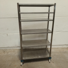 Mobile s/s rack - 97x48x172 cm 